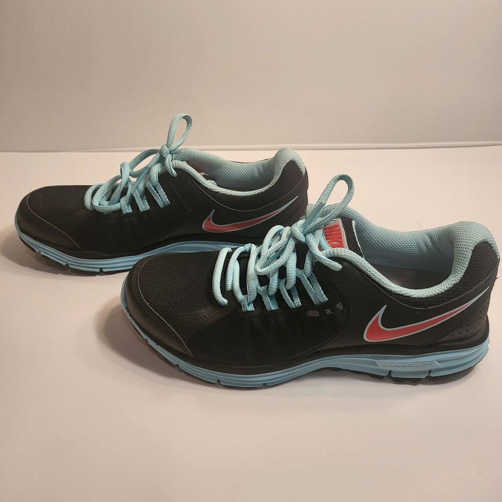 Nike Womens 6 Shoes Lunar Forever 3 Running Walking Black Blue Red 631426-003